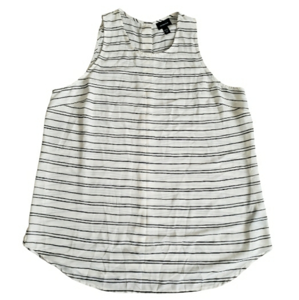 Who What Wear Womens Striped Sleeveless Tank Top Size XXL Office Wear
